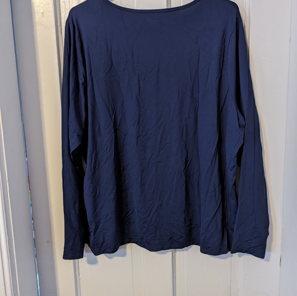 Lands End Crew Neck Long Sleeve Rash Guard UPF 50 Swim Tee - Picture 3 of 3